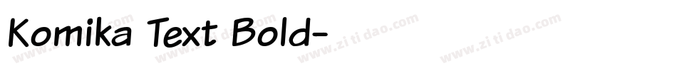 Komika Text Bold字体转换